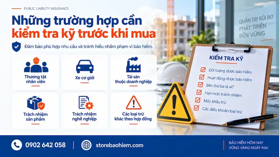 Bảo hiểm trách nhiệm công cộng 5 Các rủi ro cần kiểm tra trong bảo hiểm trách nhiệm công cộng