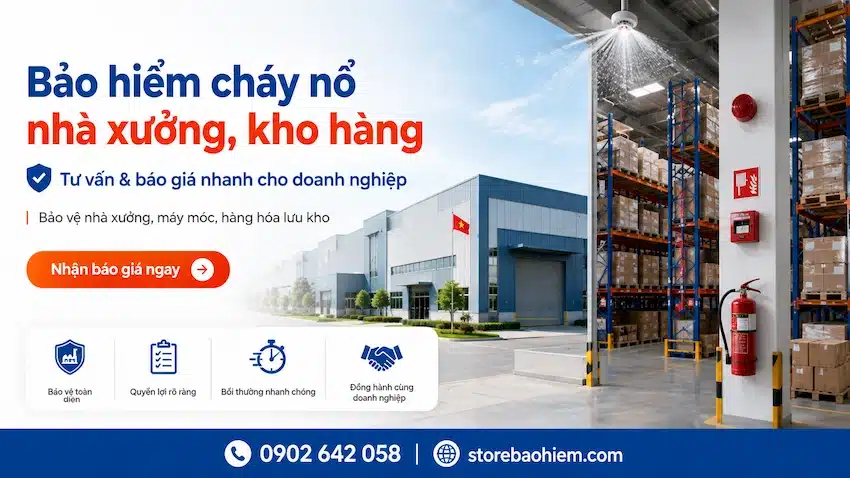 Bảo hiểm cháy nổ nhà xưởng kho hàng - Tư vấn và báo giá nhanh
