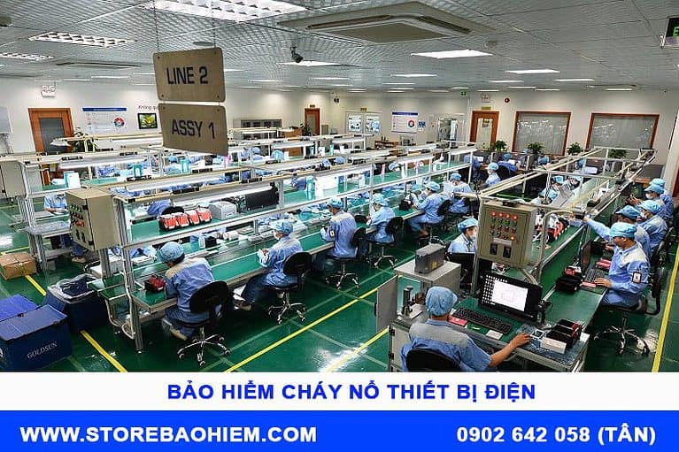 bảo hiểm cháy nổ cơ sở sản xuất thiết bị điện