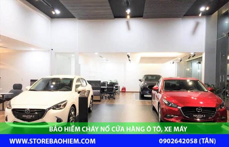bảo hiểm cháy nổ cửa hàng xe máy ô tô