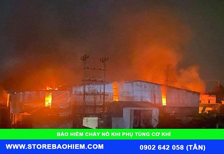 bảo hiểm cháy nổ kho phụ tùng cơ khí