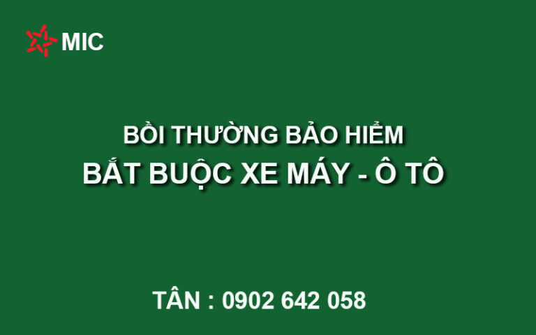 bồi thường bảo hiểm xe máy ô tô