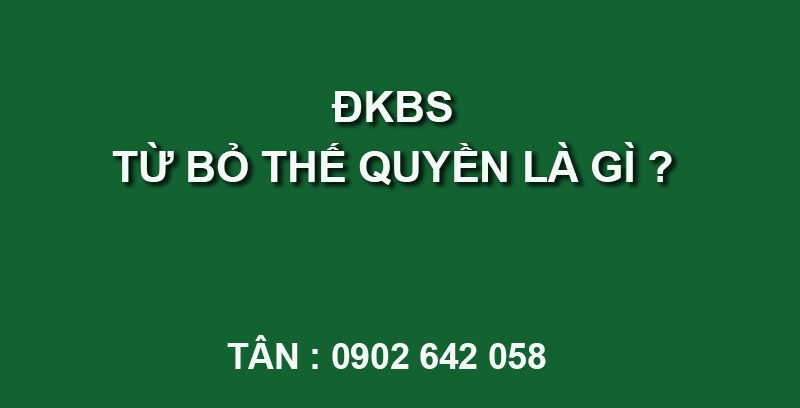 điều khoản bổ sung từ bỏ thế quyền
