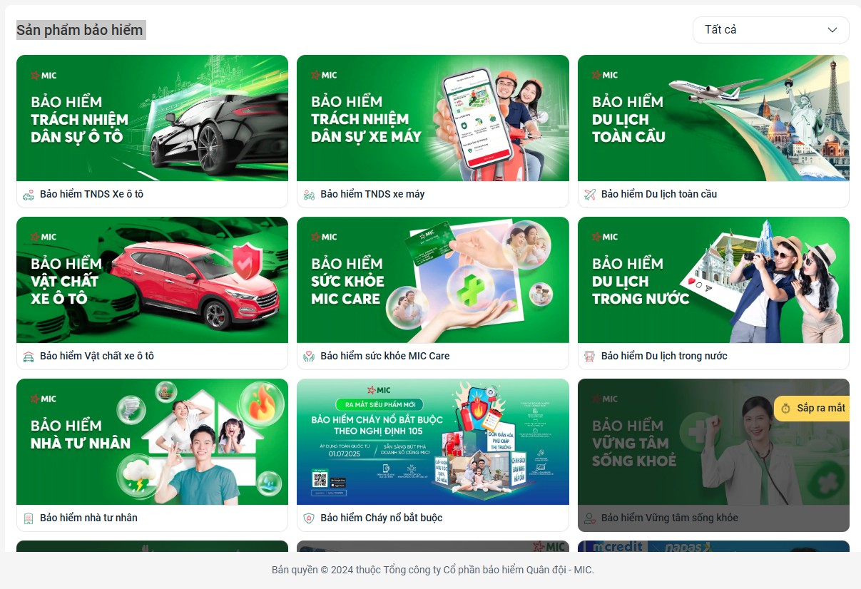 Sản phẩm bảo hiểm MICPRO